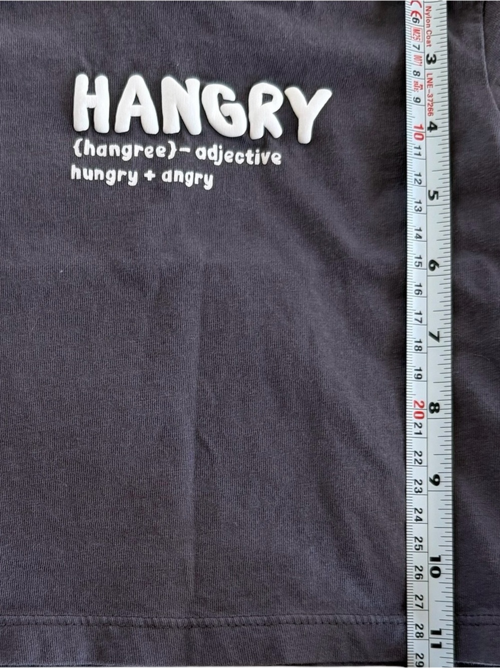 Hangry Graphic Tee - Gray - 3-6 months - Picture 3 of 5